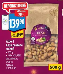Albert Albert Kešu pražené solené nabídka