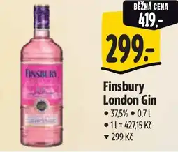 Albert Finsbury London Gin nabídka