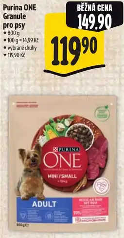 Albert Purina ONE Granule pro psy nabídka
