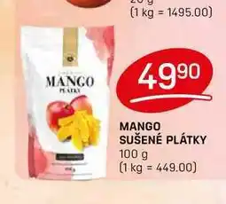Flop MANGO SUŠENÉ PLÁTKY 100 g nabídka