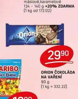 Flop ORION ČOKOLÁDA NA VAŘENÍ 90 g nabídka