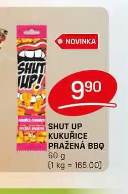 Flop SHUT UP KUKUŘICE PRAŽENÁ BBQ 60 g nabídka