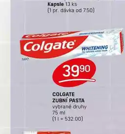 Flop COLGATE ZUBNÍ PASTA vybrané druhy 75ml nabídka