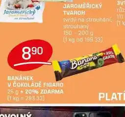 Flop BANÁNEK V ČOKOLÁDĚ FIGARO 25 g nabídka