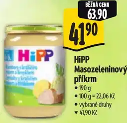 Albert HiPP Masozeleninový příkrm nabídka