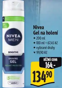 Albert Nivea Gel na holení nabídka