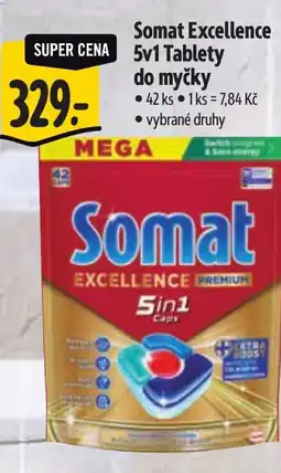 Albert Somat Excellence 5v1 Tablety do myčky nabídka
