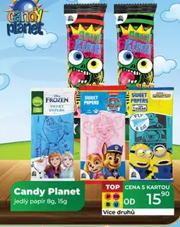 Tamda Foods Candy Planet jedlý papír nabídka