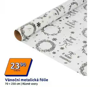 Action Vánoční metalická fólie nabídka