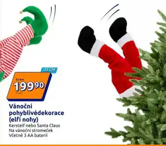 Action Vánoční pohyblivédekorace (elfí nohy) nabídka
