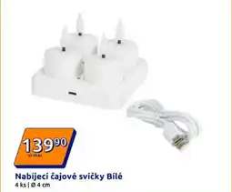 Action Nabíjecí čajové svíčky bílé nabídka