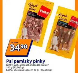 Action Psí pamlsky pínky nabídka