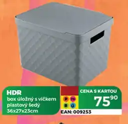 Tamda Foods HDR box úložný s víčkem plastový šedý nabídka