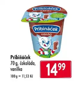 Qanto Pribiňáček cokoláda, vanilka nabídka