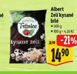 Albert Zelí kysané bílé nabídka
