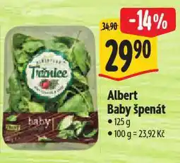 Albert Baby špenát nabídka