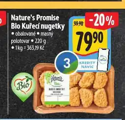 Albert Bio kuřecí nugetky nabídka