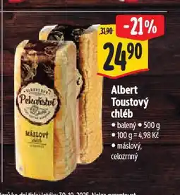 Albert Toustový chléb nabídka