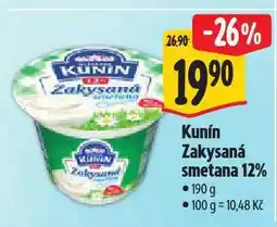 Albert Kunín zakysaná smetana nabídka