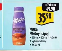 Albert Milko mléčný nápoj nabídka