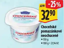 Albert Choceňské tradiční pomazánkové nabídka