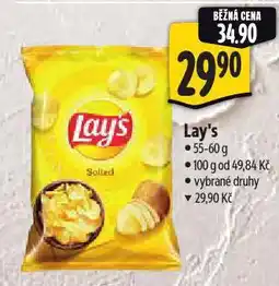 Albert Lay's chipsy nabídka