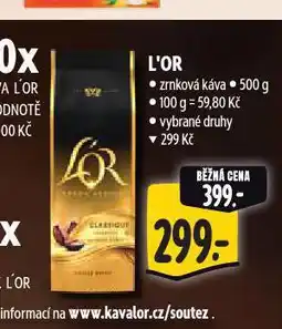 Albert L'or káva nabídka