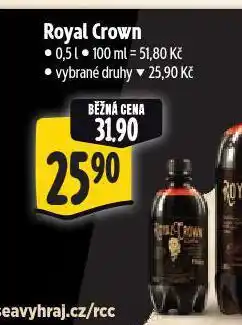 Albert Royal crown cola nabídka