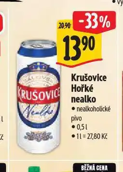 Albert Pivo krušovice nealko nabídka