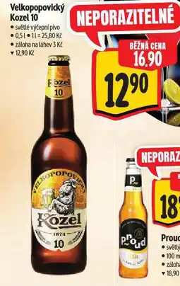 Albert Pivo velkopopovický kozel nabídka