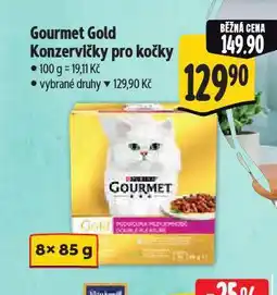 Albert Gourmet gold konzervy pro kočky nabídka