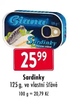 Qanto Giana Sardinky nabídka