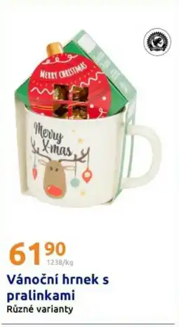 Action Vánoční hrnek s pralinkami nabídka