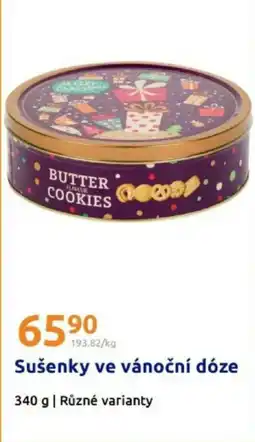 Action Sušenky ve vánoční dóze nabídka