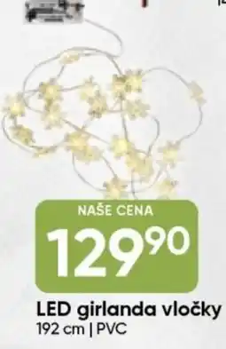 Hruška LED girlanda vločky nabídka