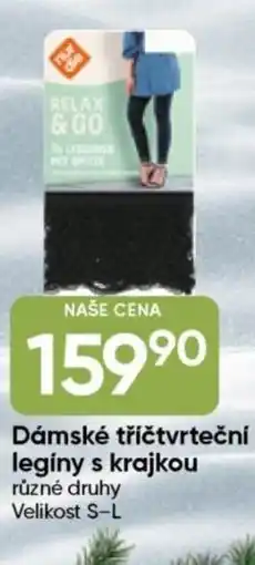 Hruška Dámské tříčtvrteční legíny s krajkou nabídka