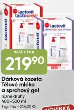 Hruška Lactovit Dárková kazeta Tělové mléko a sprchový gel nabídka