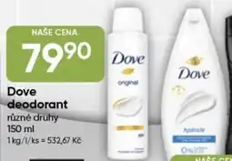 Hruška Dove deodorant nabídka