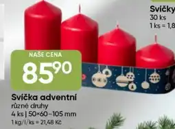 Hruška Svíčka adventní nabídka