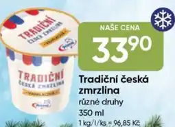 Hruška Tradiční česká zmrzlina nabídka