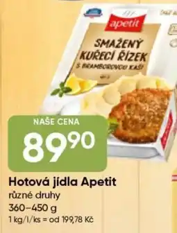 Hruška Hotová jídla Apetit nabídka
