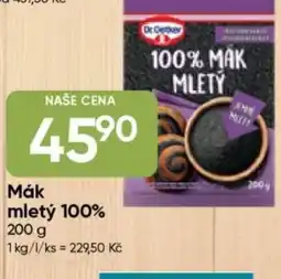 Hruška Dr. Oetker Mák mletý 100% nabídka