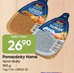 Hruška Pomazánky Hamé nabídka