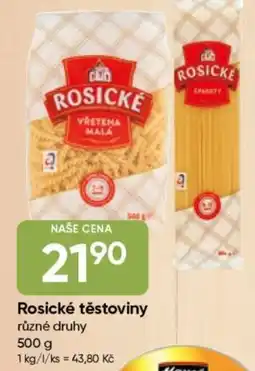 Hruška Rosické těstoviny nabídka