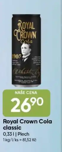 Hruška Royal Crown Cola classic nabídka