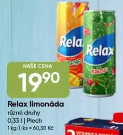 Hruška Relax limonáda nabídka