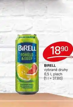 Flop Birell 0,5l, plech nabídka