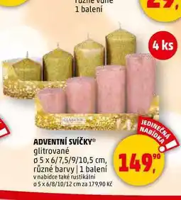 Penny Market ADVENTNÍ SVÍČKY, 4 ks nabídka