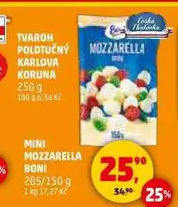 Penny Market MINI MOZZARELLA BONI, 285 g nabídka