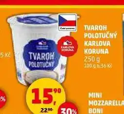 Penny Market TVAROH POLOTUČNÝ KARLOVA KORUNA, 250 g nabídka